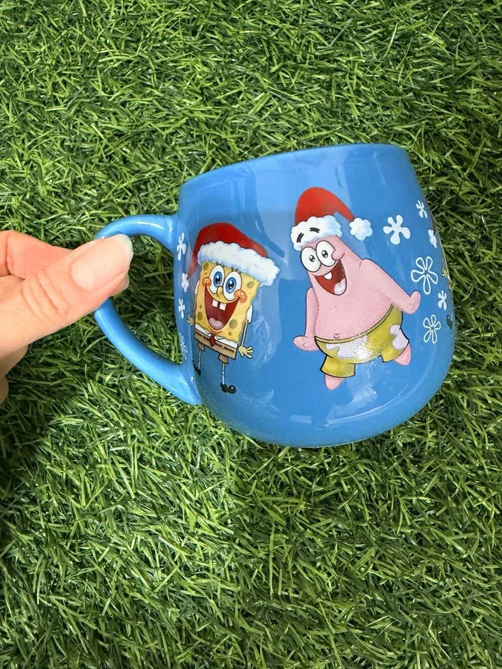 Frankford Candy SpongeBob SquarePants Patrick Christmas Coffee Mug Blue 2018